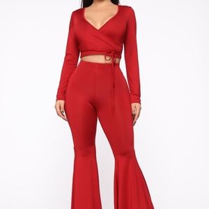 Mamacita Red pants set